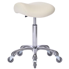 FRNIAMC saddle stool seat provides ergonomic posture support for long dental sessions