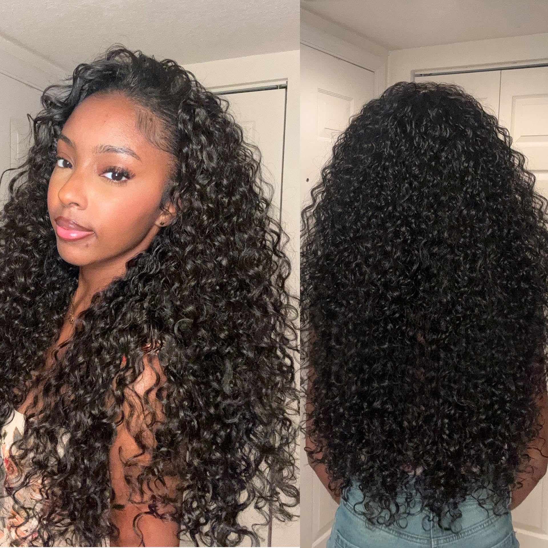 Frodio Curly Half Wig closeup—Veralux blend with soft natural shine.