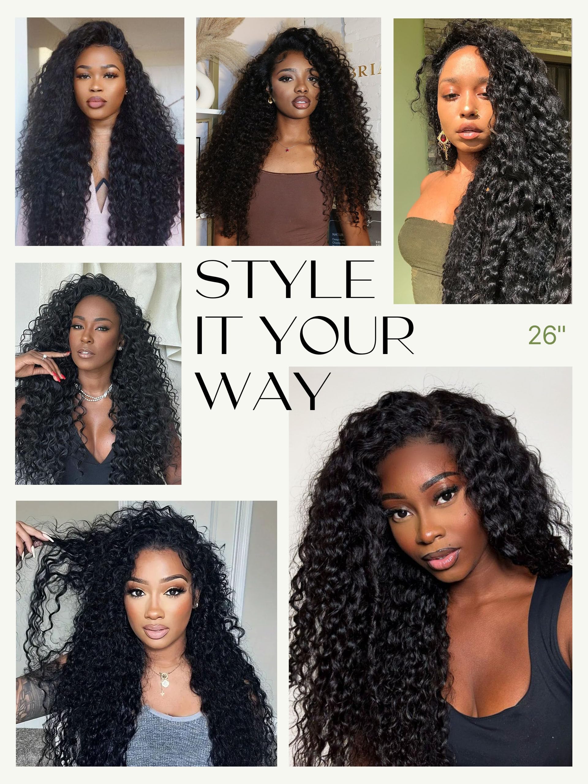 Frodio Curly Half Wig heat-safe curls—styled up to 280°F.