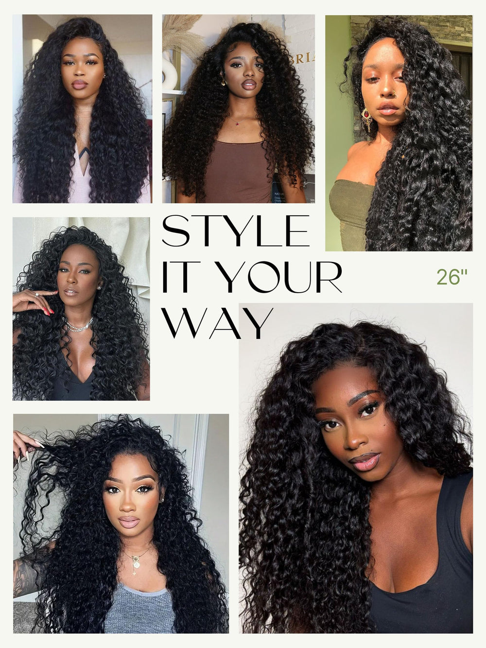 Frodio Curly Half Wig heat-safe curls—styled up to 280°F.