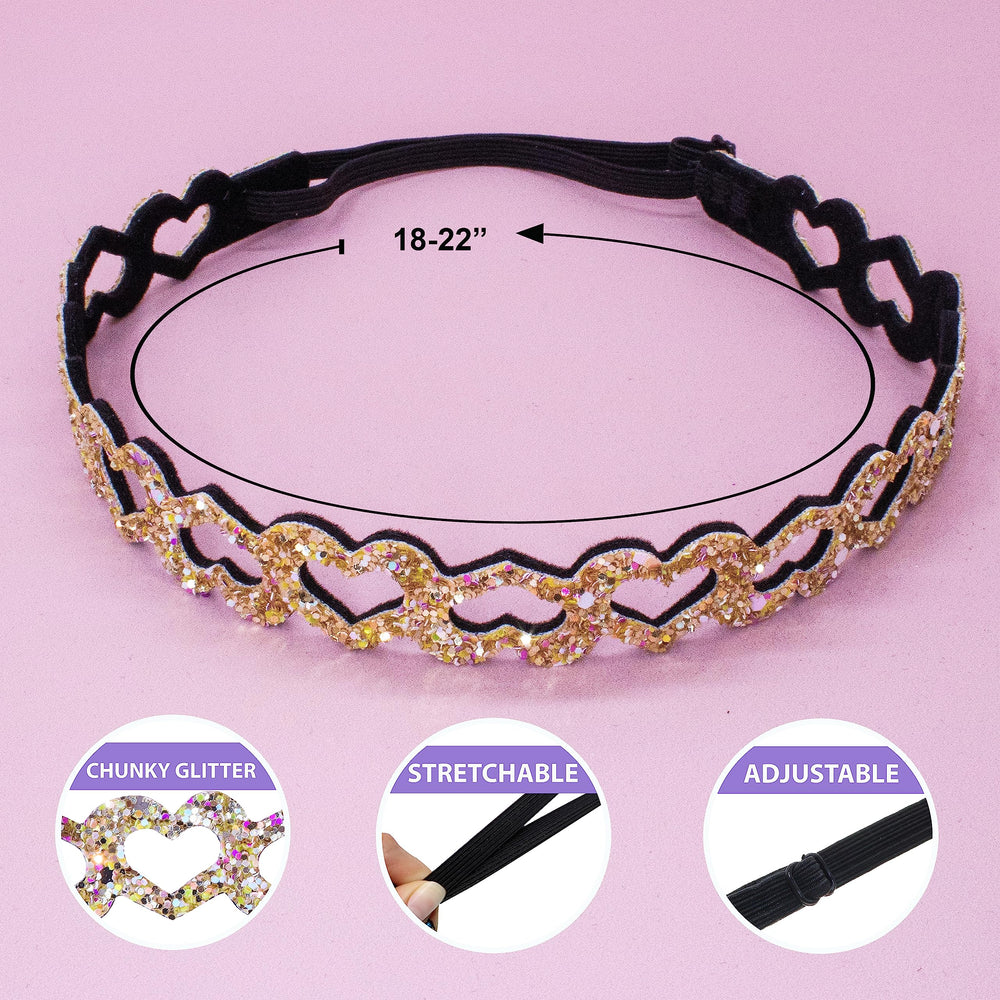 FROG SAC adjustable 17 to 21 inches headband shows flexible sizing for kids to adults