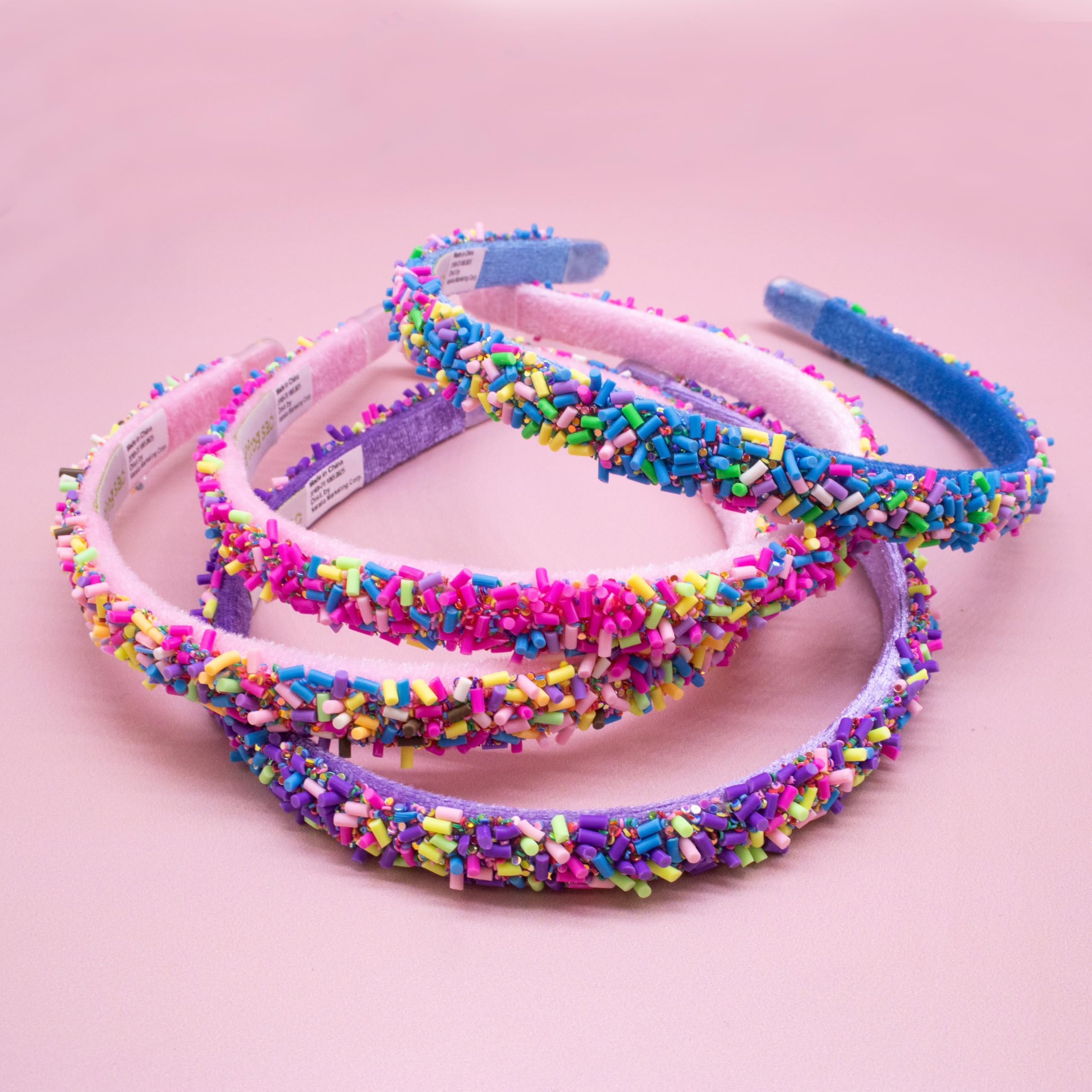 FROG SAC gift-ready sparkly headbands closeup ideal for birthdays or holidays.