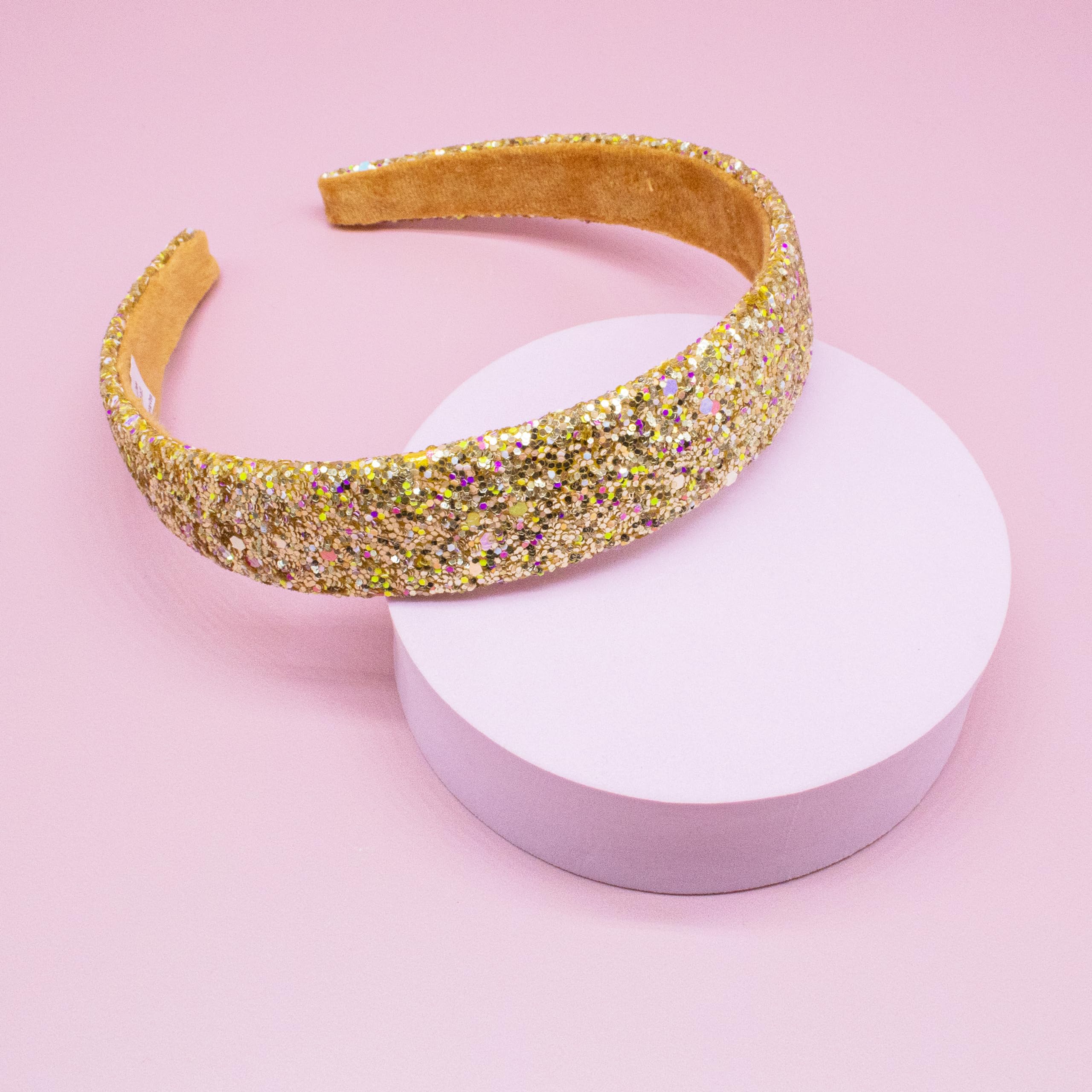 FROG SAC glitter headbands helps keep stray hairs away