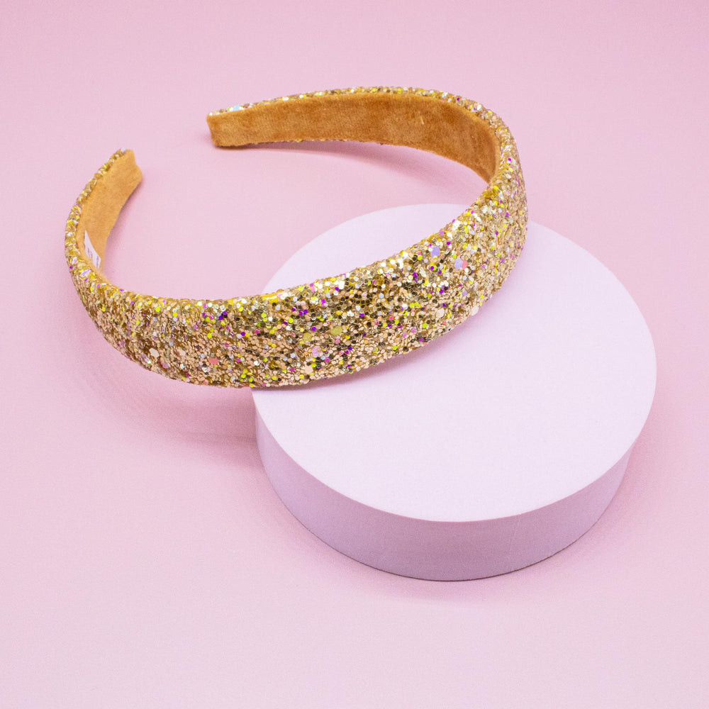 FROG SAC glitter headbands helps keep stray hairs away