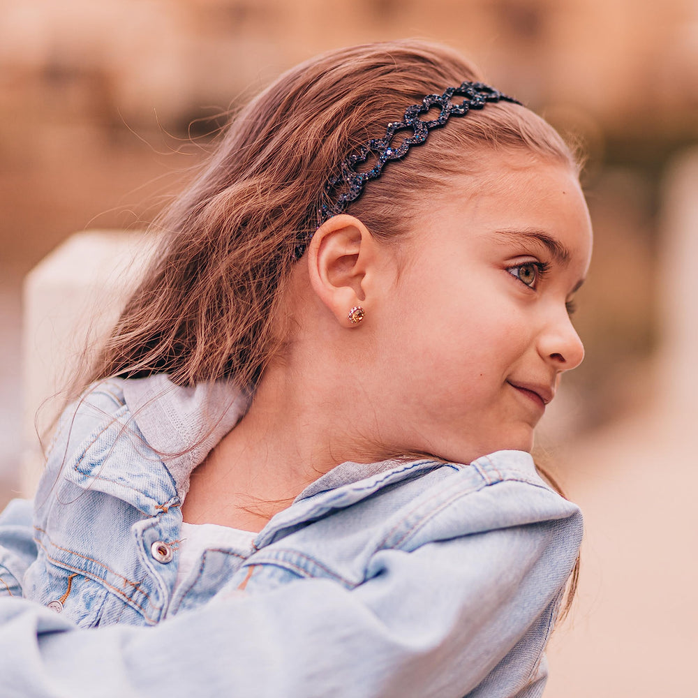 FROG SAC glitter heart zigzag headband closeup enhances bold outfits and everyday style
