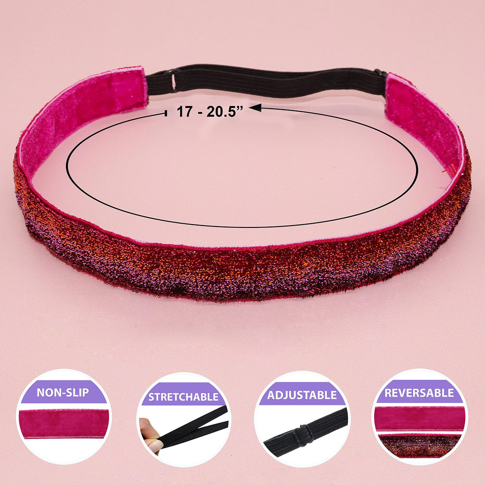 FROG SAC glitter ribbon close-up highlights mess-free sparkle for stylish looks.