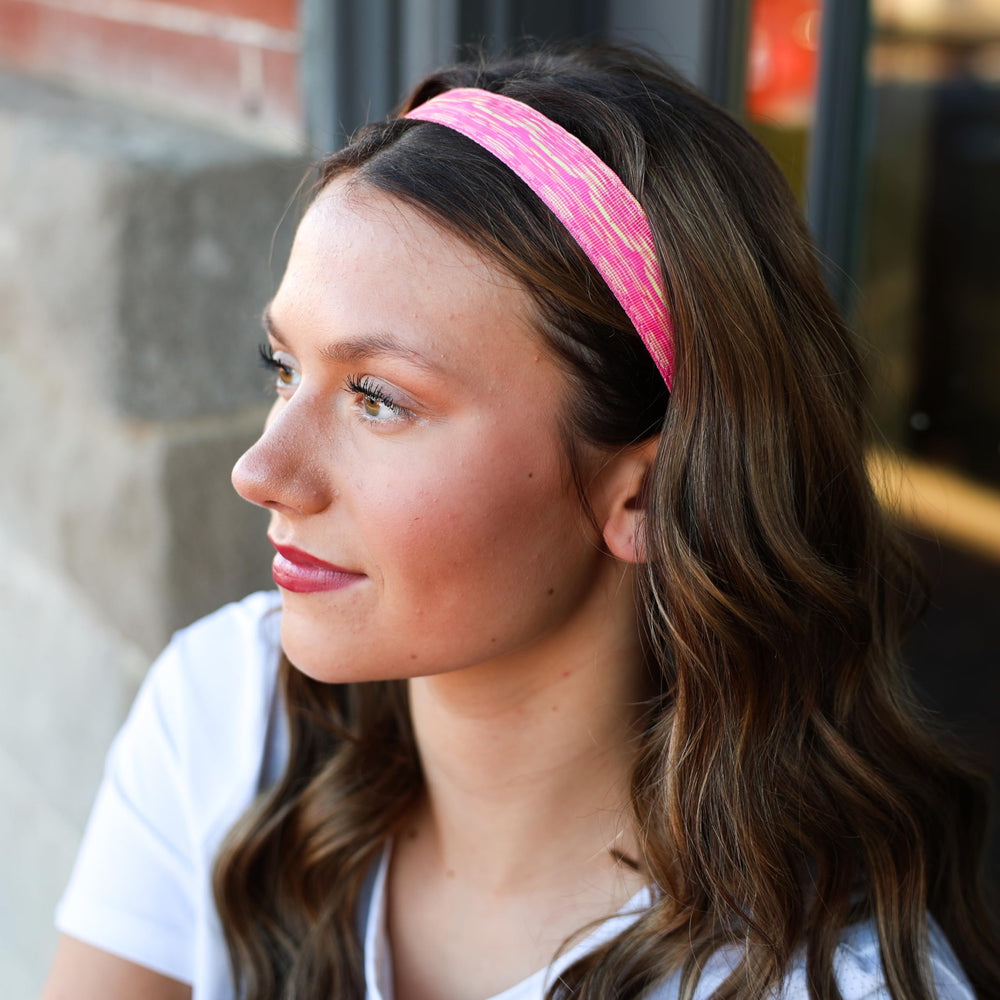 FROG SAC headbands designed for girls to wear during running and active play