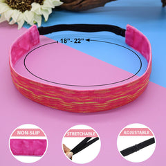 FROG SAC headbands feature space tie-dye pattern for playful bold looks
