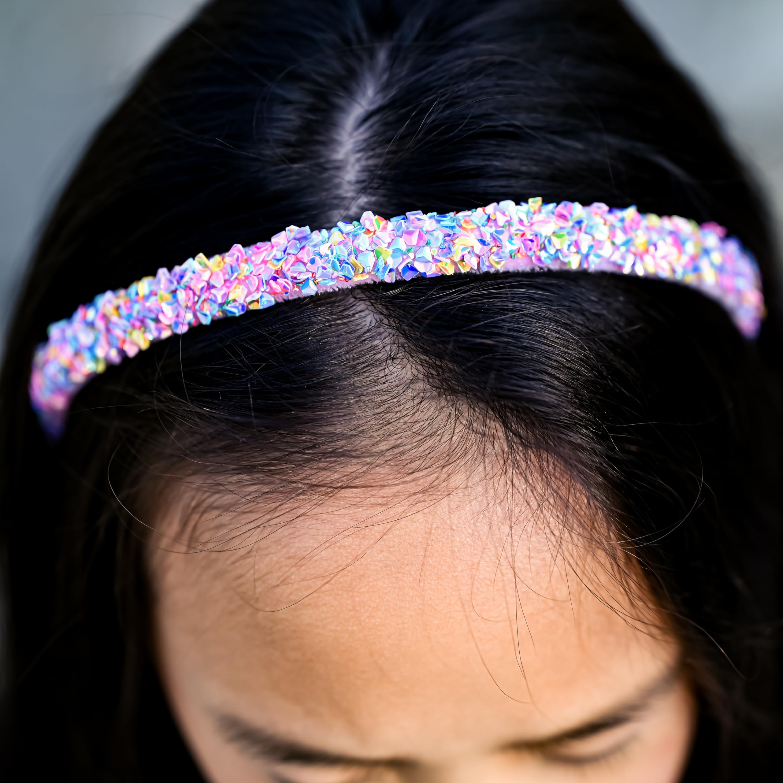 FROG SAC kids wearing headband in morning routine demonstrates easy hair management.