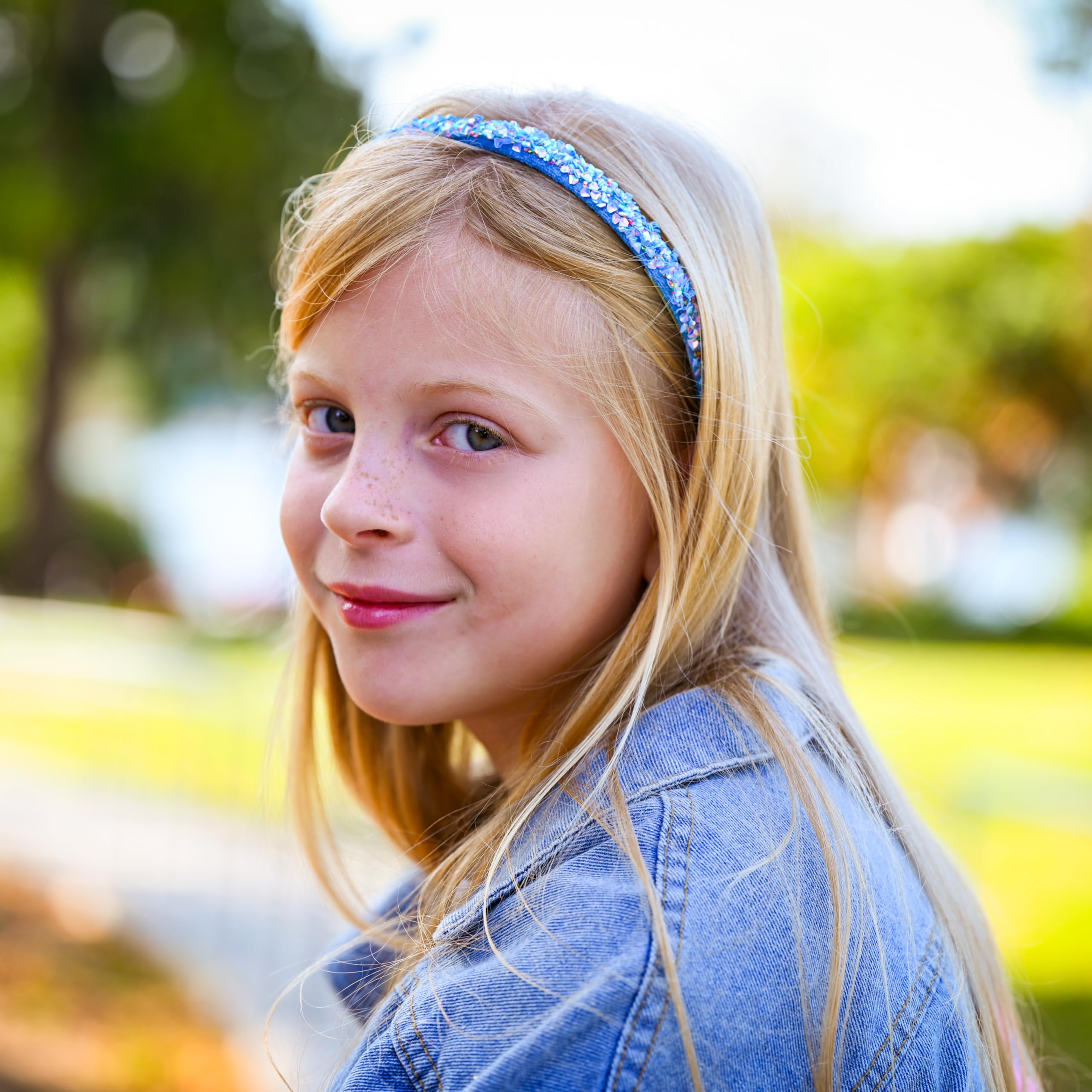 FROG SAC gift-ready sparkle headbands ideal as birthday or Easter basket goodies.