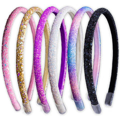 FROG SAC glitter headbands pink iridescent sparkle for daily wear