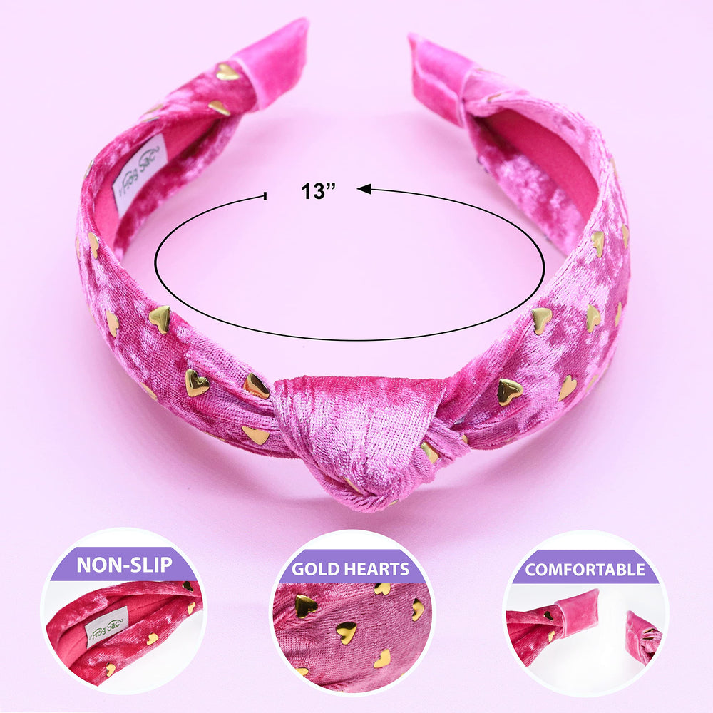 FROG SAC pink heart headband packaged as a ready-to-gift accessory for special occasions.