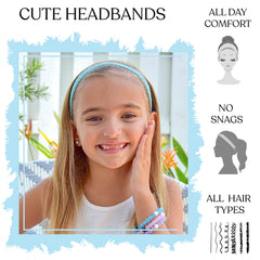 FROG SAC pastel lace headbands—boho chic styling for dresses and separates.