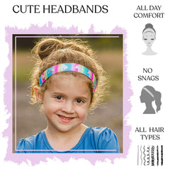 FROG SAC unicorn headbands glitter textured ribbon adds sparkle to outfits