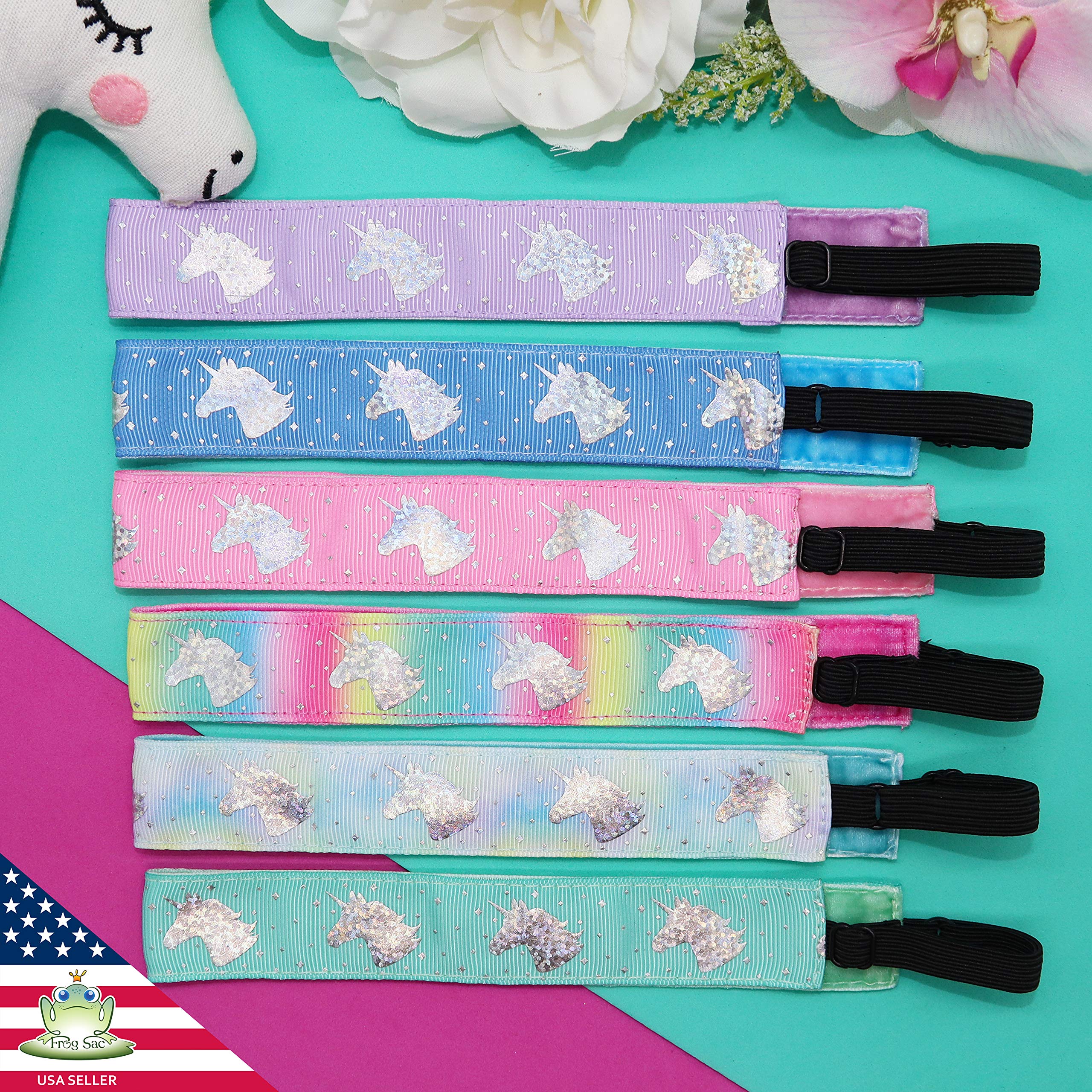 FROG SAC unicorn headbands packaged as gift-ready sparkly keepsakes