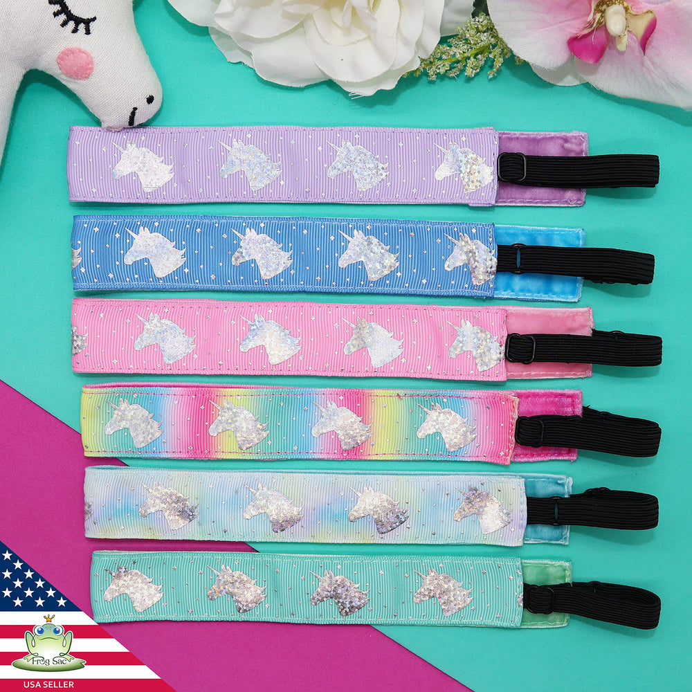 FROG SAC unicorn headbands packaged as gift-ready sparkly keepsakes