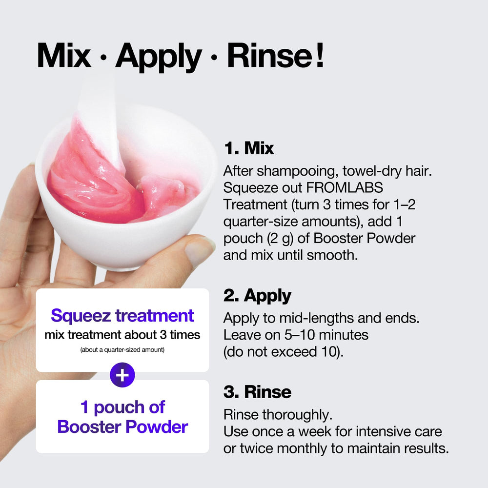FromLabs booster powder texture—light, soft, non-heavy finish.
