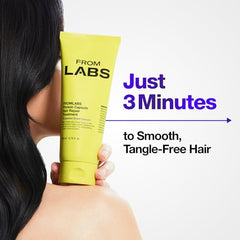 FROMLABS Keratin hair mask bottle setup emphasizes smoothing and bond support.