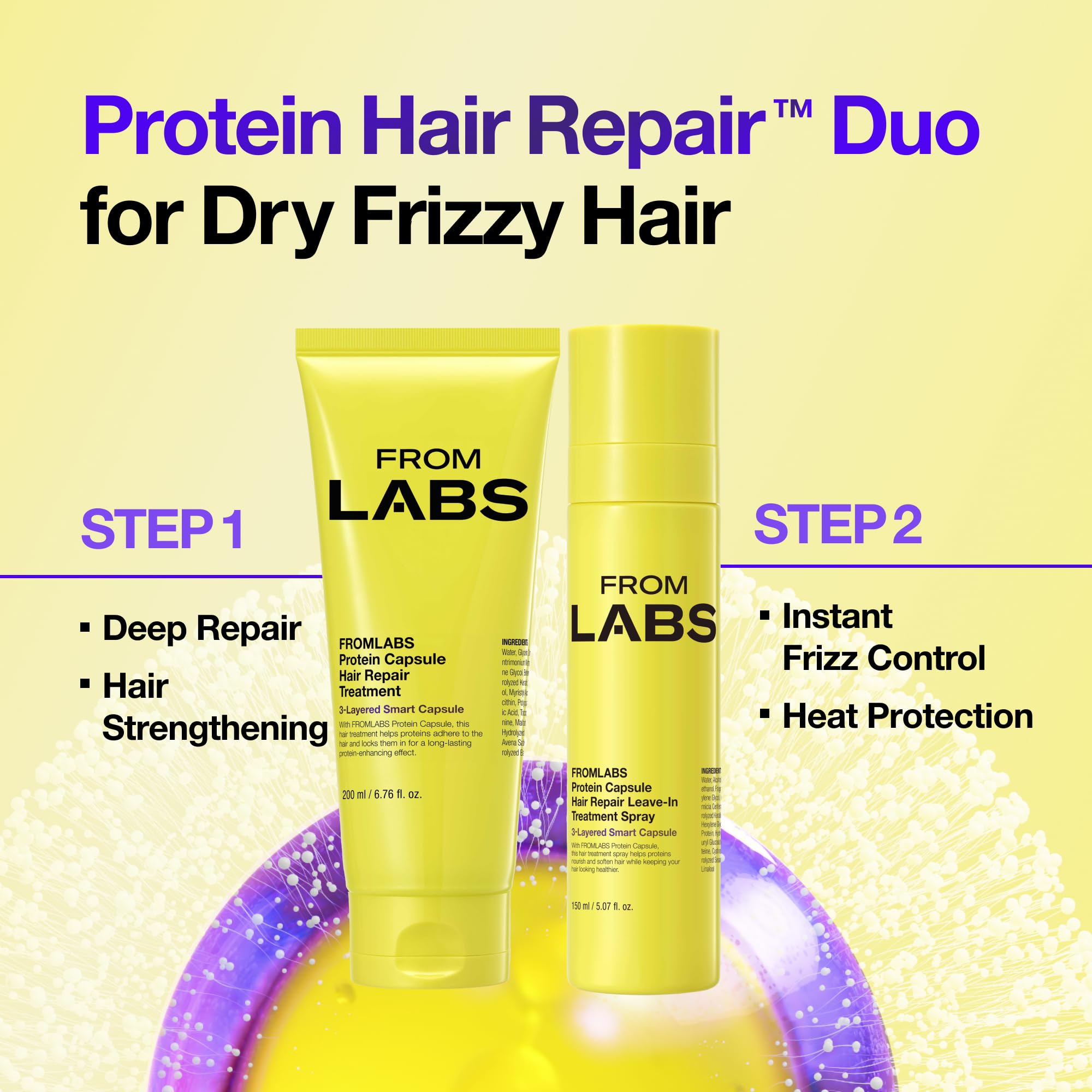 FROMLABS on-the-go mist for fast touch-ups and frizz control