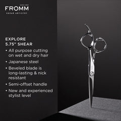 Fromm Professional Explore Japanese steel blade detail for durable, smooth edges
