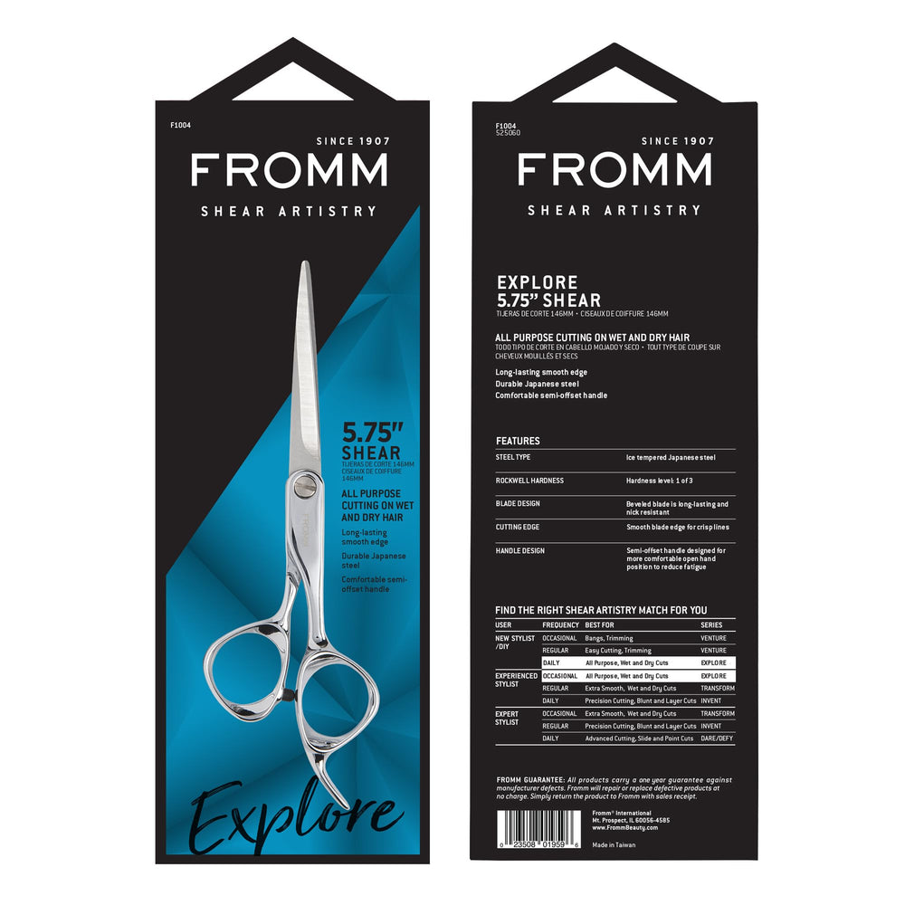 Fromm Professional Explore packaging box highlighting premium craftsmanship