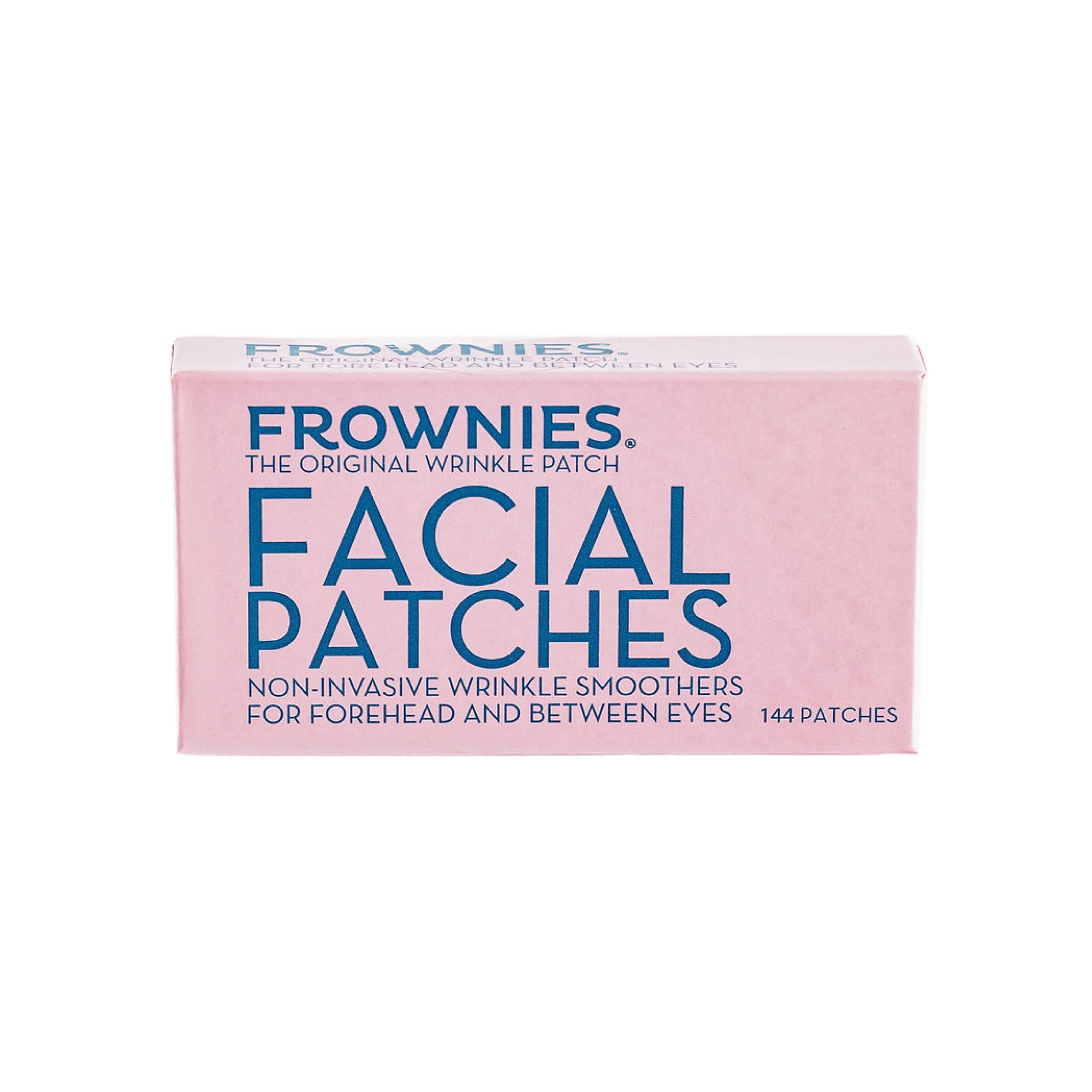 Frownies forehead patches close-up, gentle adhesion for smoothing fine lines.