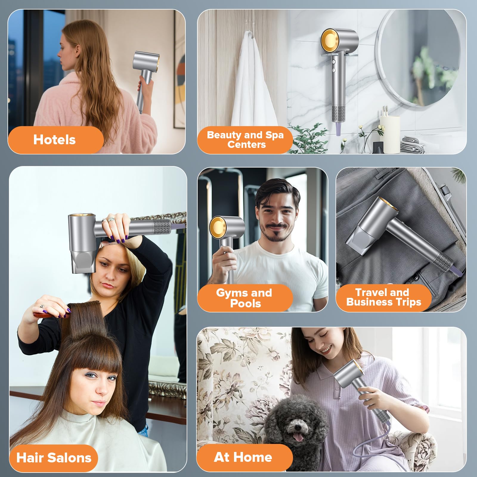 FRREGRN hair dryer lightweight design reduces fatigue during use.