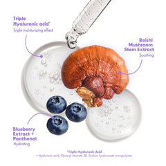 FRUDIA Blueberry Hydrating Air Fit Sunscreen application on skin demonstrates quick absorption.