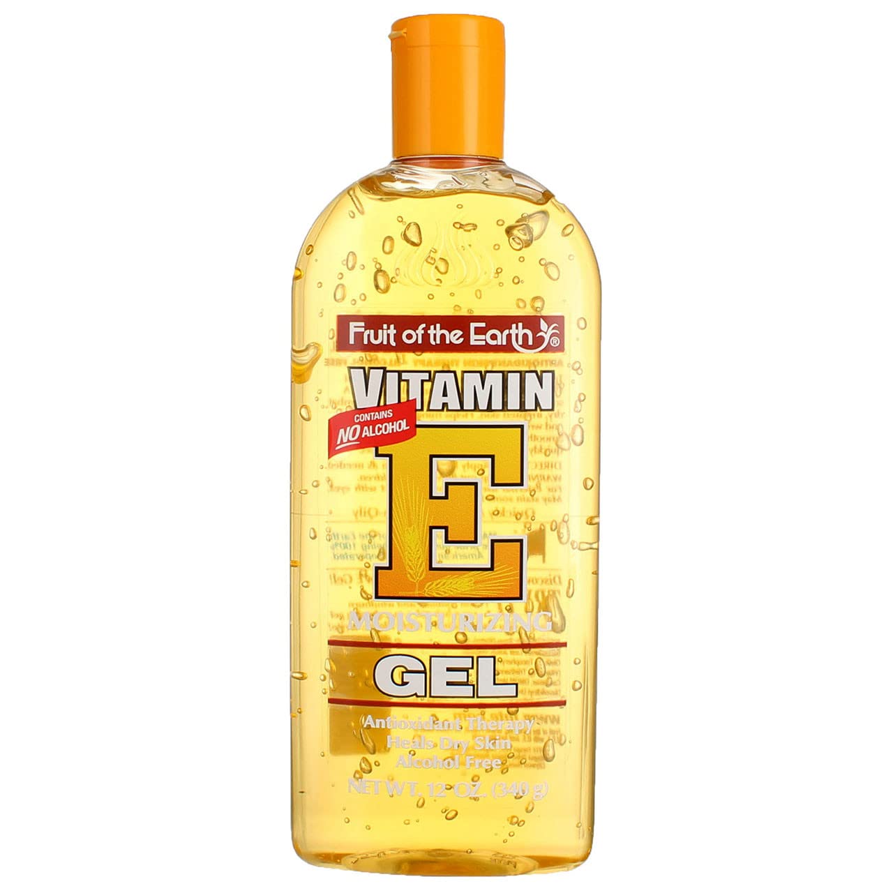 Fruit of the Earth gel texture close-up showing clear, soothing consistency.