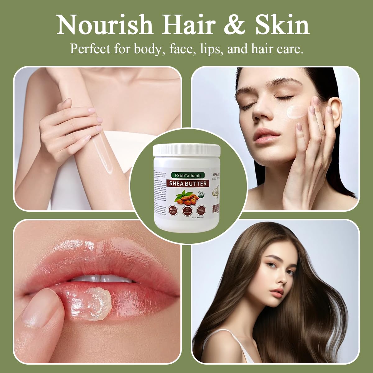 FSbbTaibanle shea butter added to DIY creams for smooth, customizable skincare.