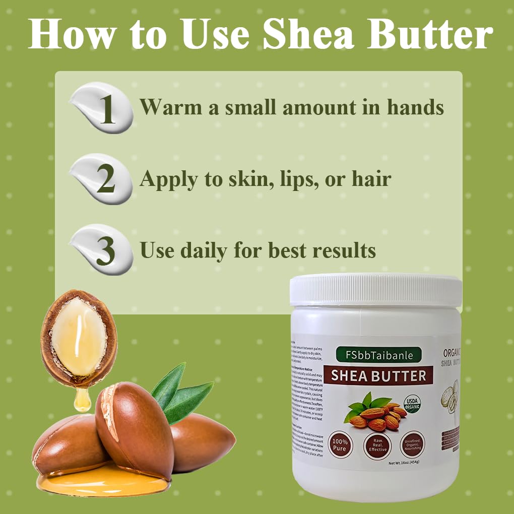 FSbbTaibanle Shea Butter supports skin and hair care in daily routines.
