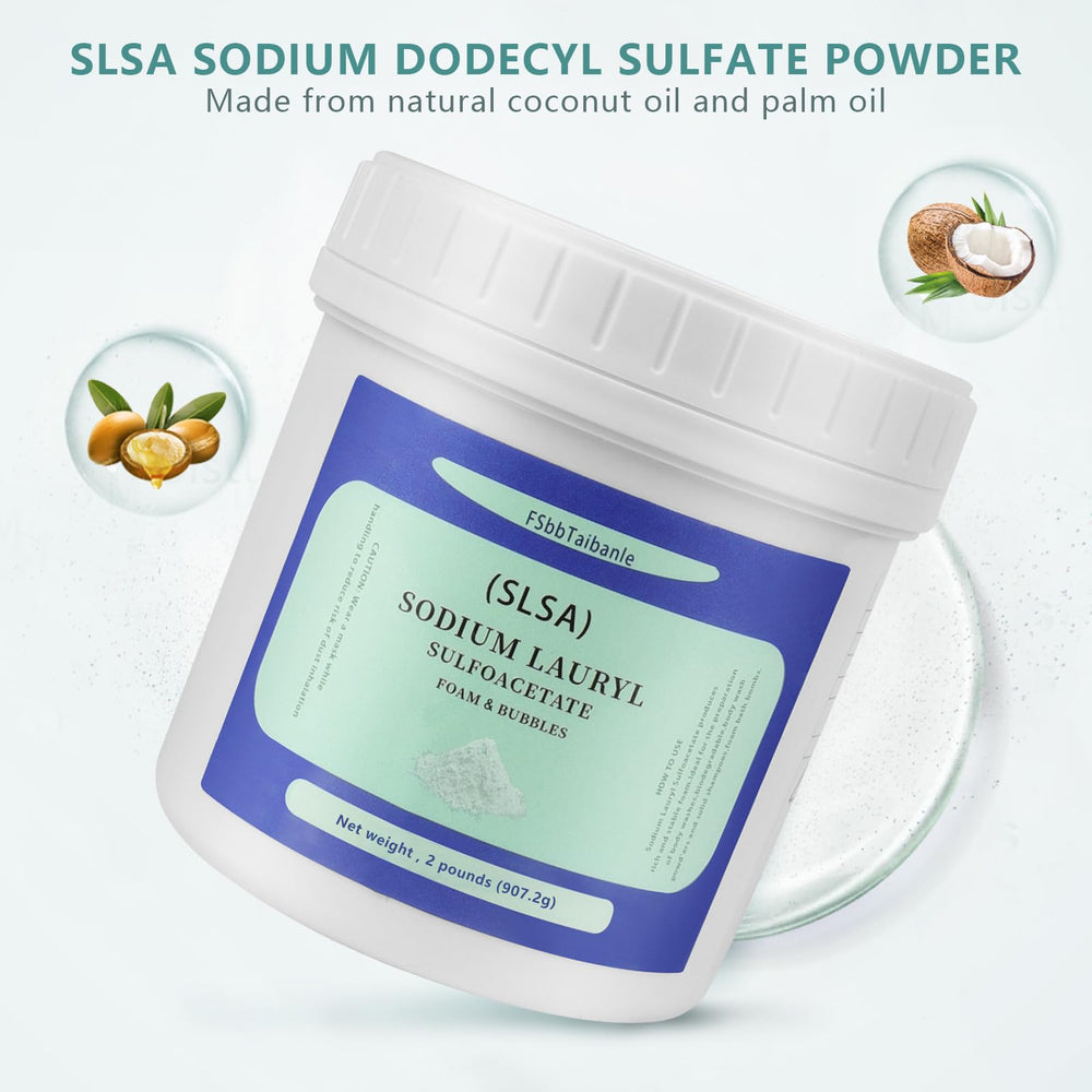 FSbbTaibanle SLSA powder use-cases including bath salts and foot soaks.