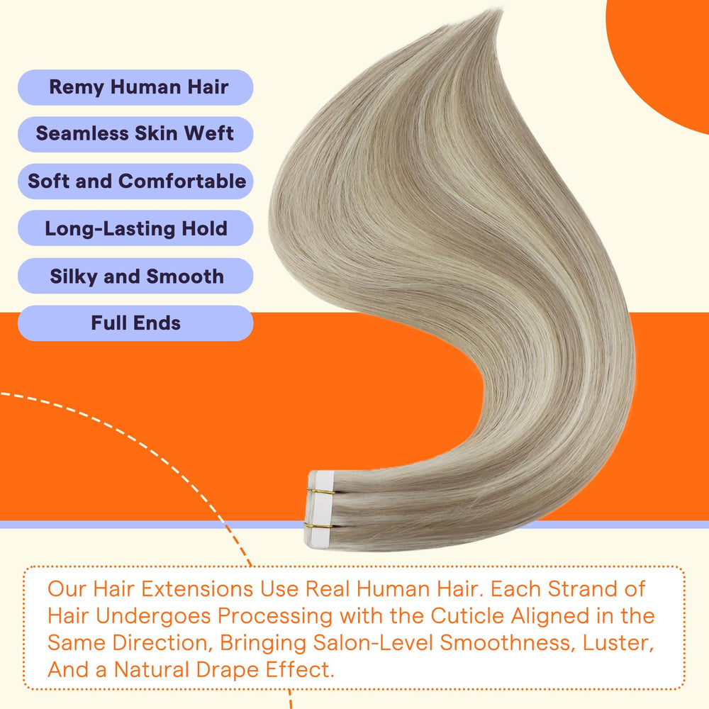 Fshine tape-in extensions application steps for quick styling