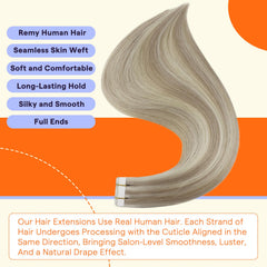 Fshine tape-in extensions application steps for quick styling