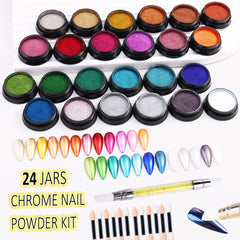 FSpronail eyeshadow sticks for precise chrome nail art details