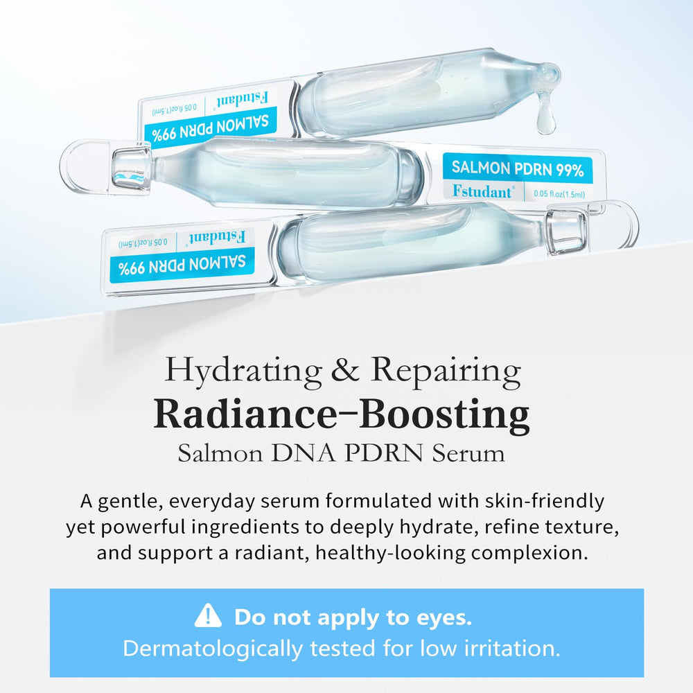 Fstudant Salmon DNA PDRN Serum close-up shows silky texture and clarity
