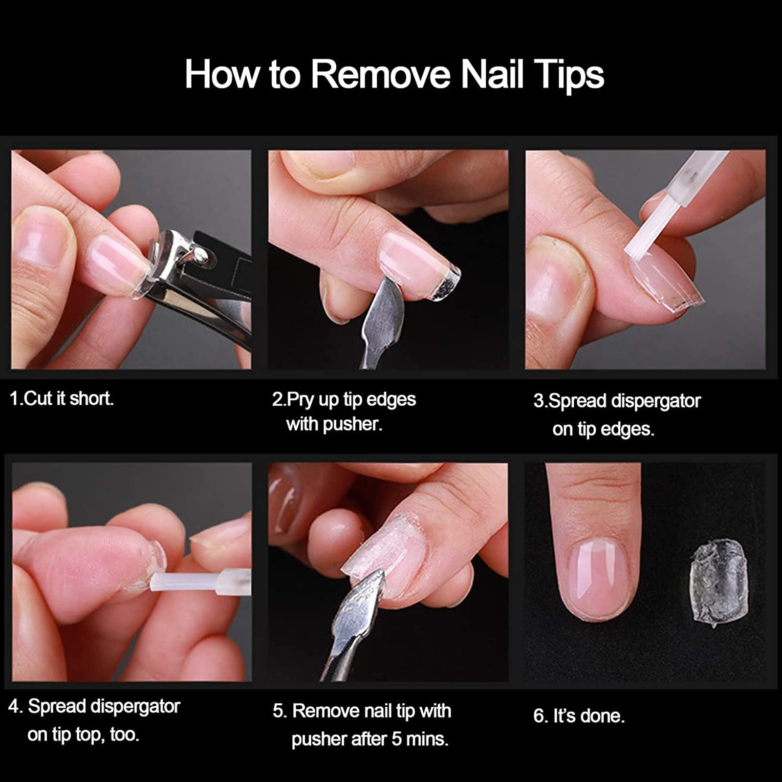 FU SHEN Nail Practice Hand includes 24 fake nails for practice projects.