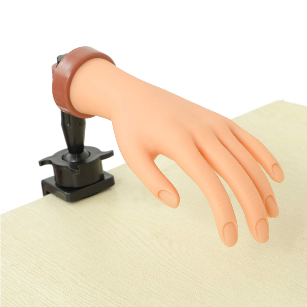 FU SHEN practice hand for acrylic nails, ideal for precise nail art practice.