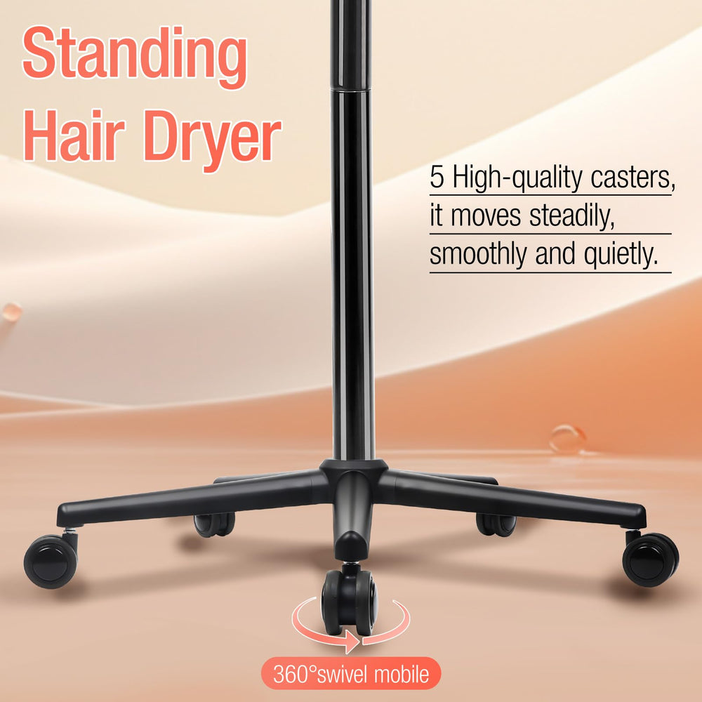 Fuehomue ionic hooded dryer delivers gentle airflow for smoother results.