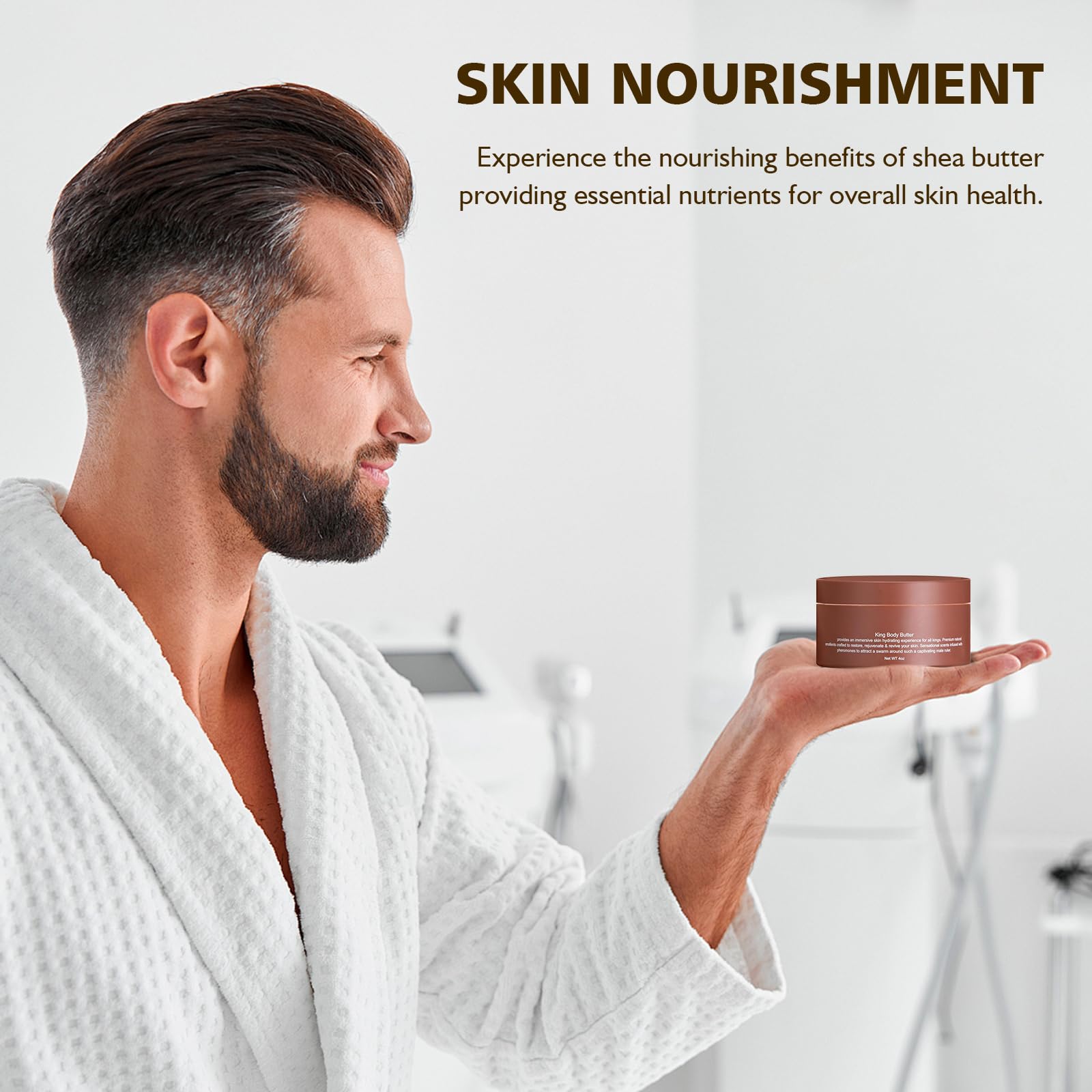 The fugit Crowned SKLN Body Butter packaging box signals premium grooming for men.