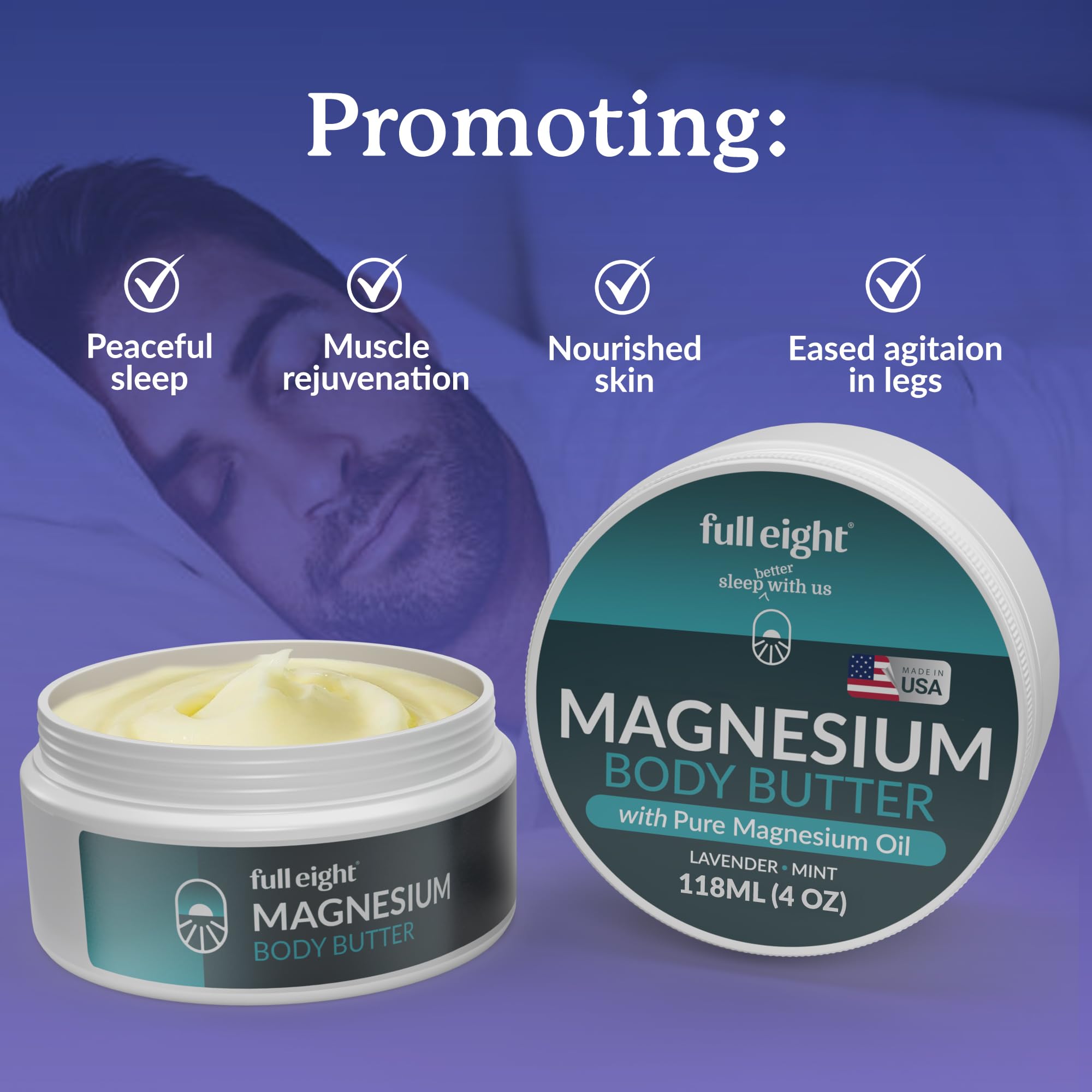 Full Eight Lavender-scented Butter evokes calming aroma during night-time routine