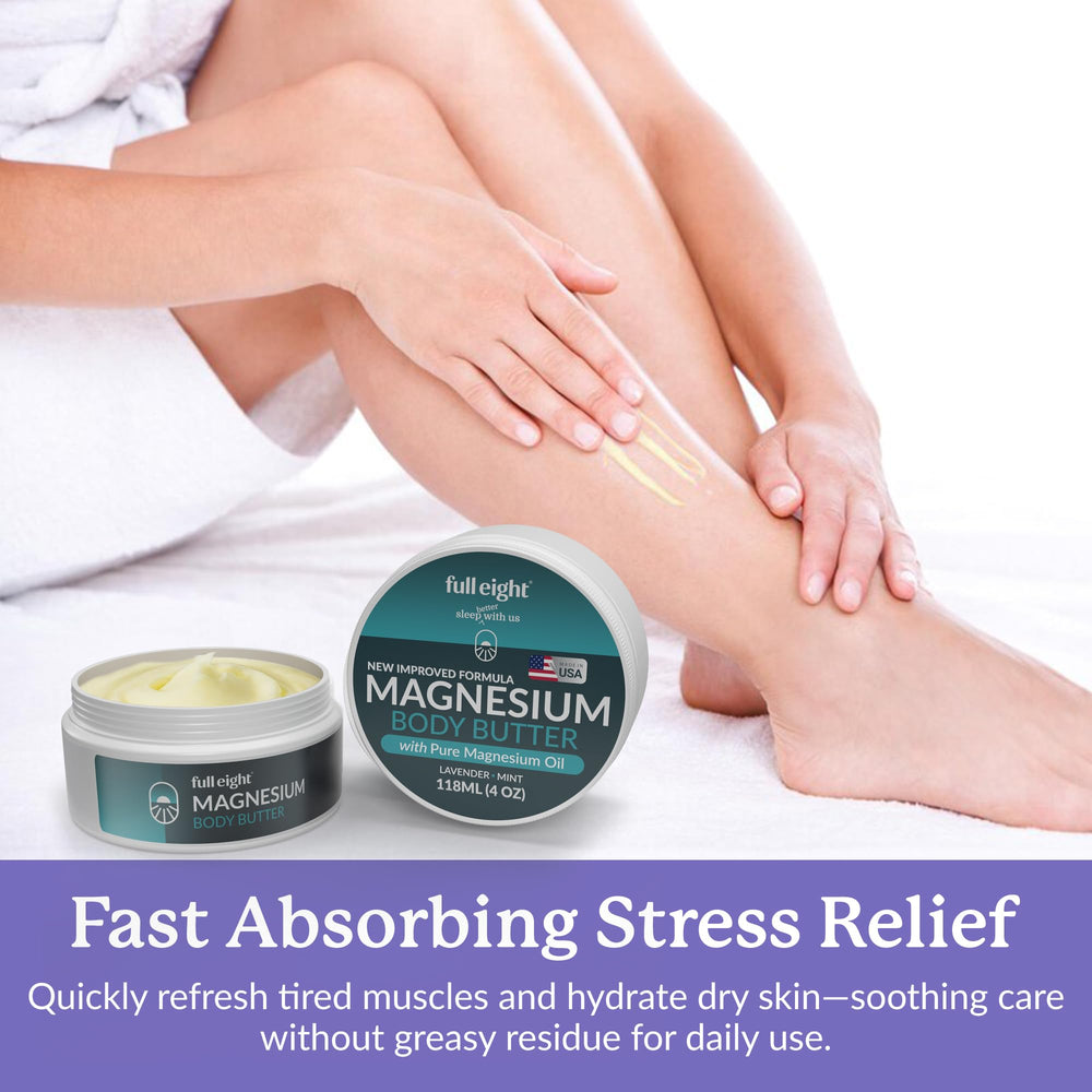 Full Eight 4oz packaging communicates premium magnesium nourishment