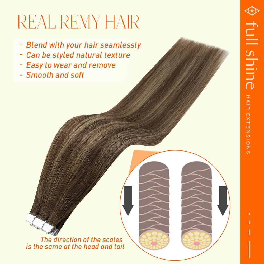 Full Shine balayage 4/24/4 color swatches for customizable color matching.