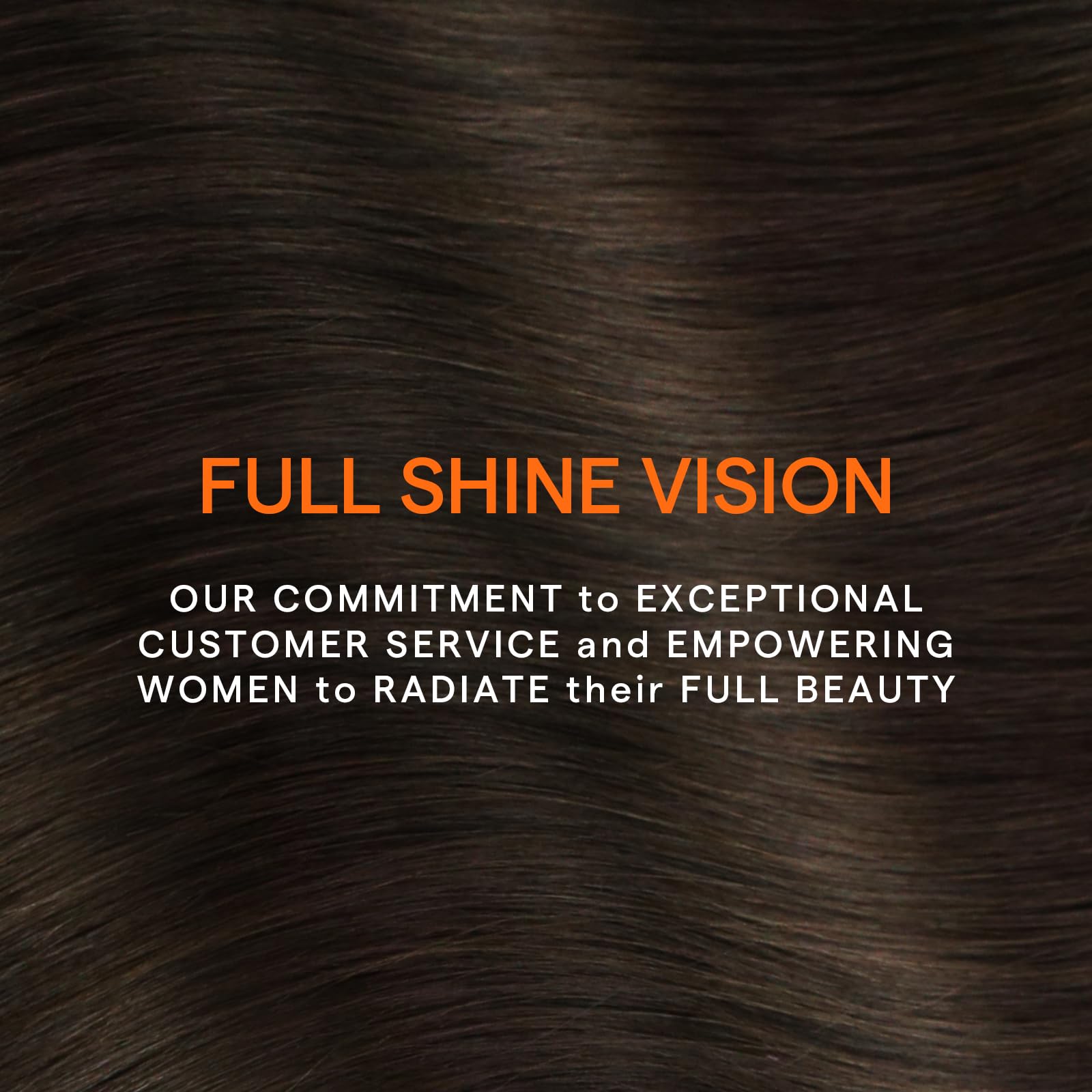 Full Shine heat-styling friendly extensions ready for curling or straightening