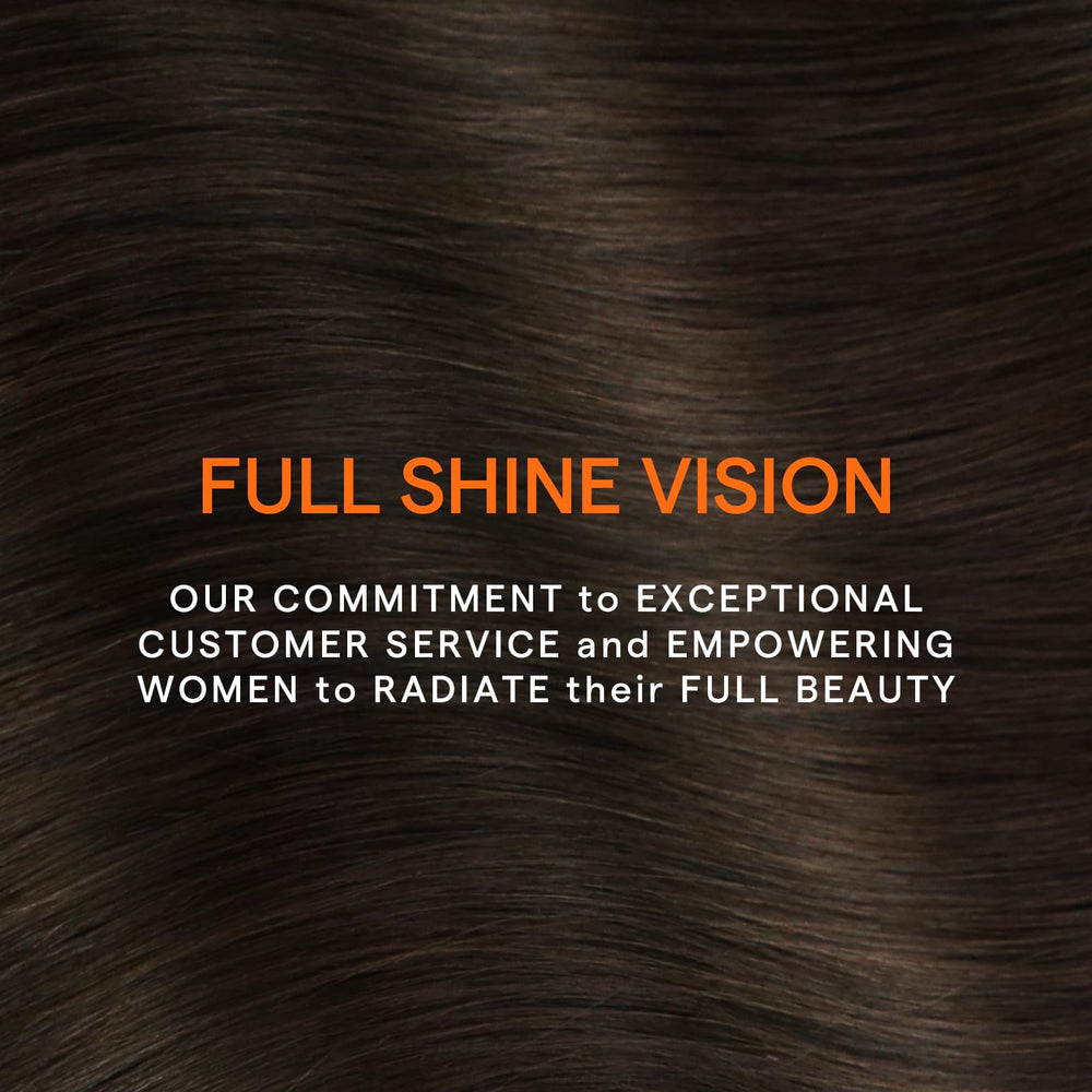 Full Shine heat-styling friendly extensions ready for curling or straightening