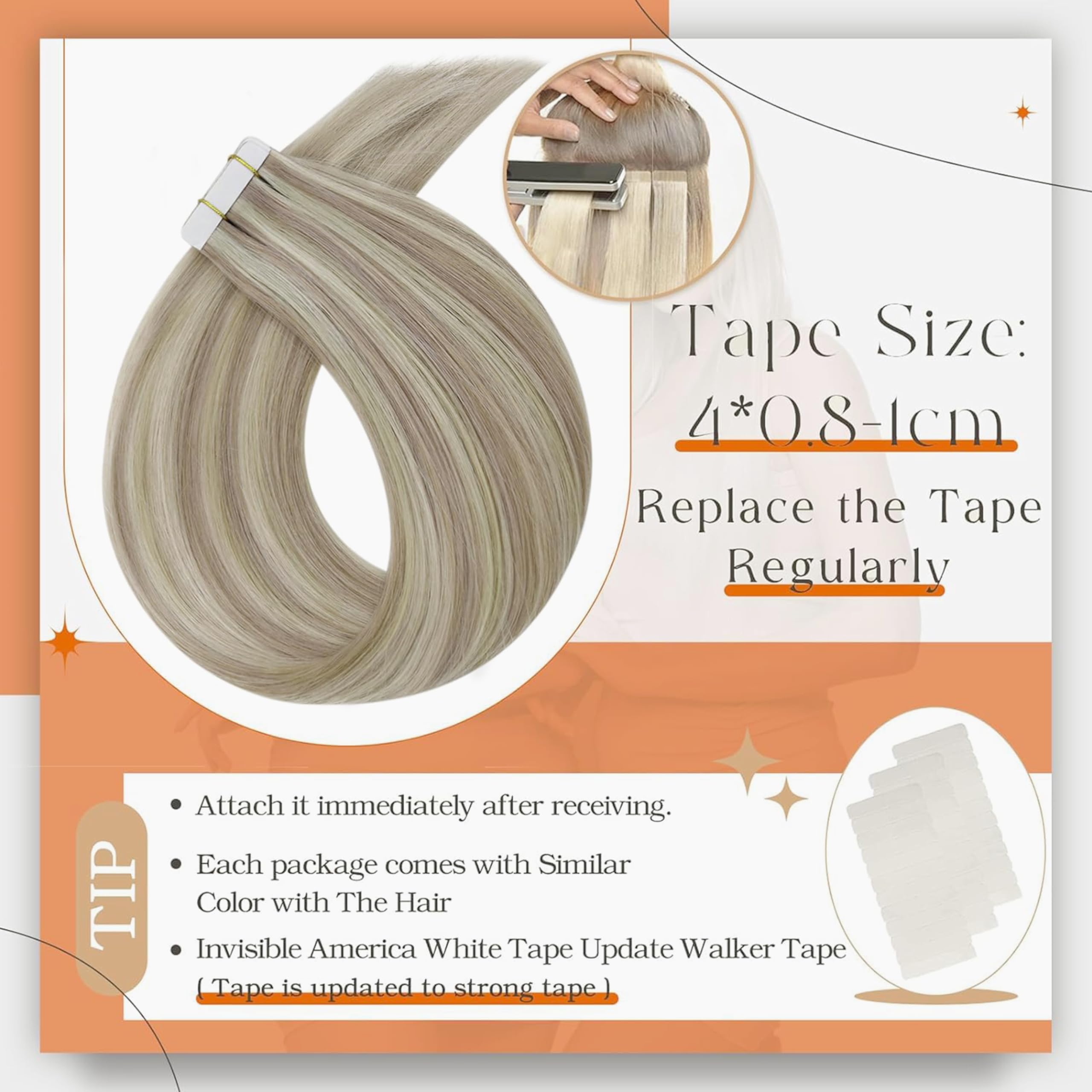 Full Shine seamless skin-weft flat lay highlights smooth, barely-there look.