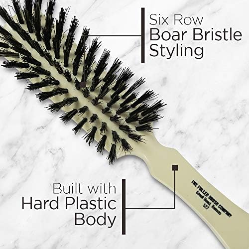 Fuller Brush Lustre boar bristles close-up demonstrating gentle cleansing and conditioning.