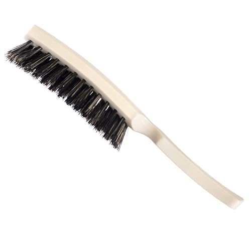 Fuller Brush Lustre in-use styling session demonstrating gentle detangling and smoothing.