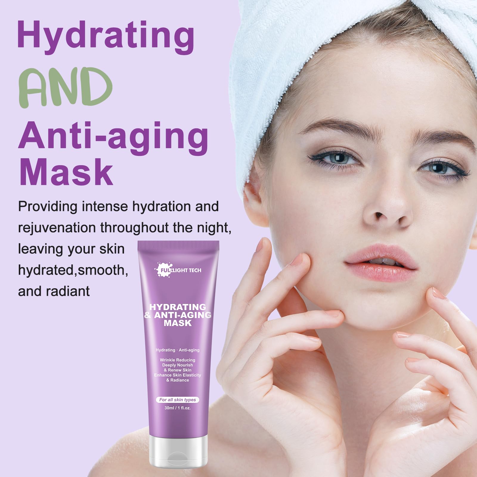 Fulllight Tech Facial Serum dropper delivers lightweight hydration