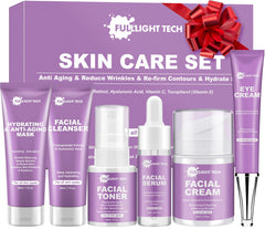 Fulllight Tech Skin Care Set 6pcs box shown in premium packaging for gifting and travel